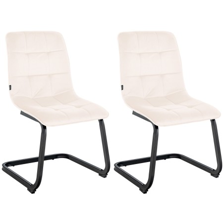 Chaise Wigmore — Velours · Crème