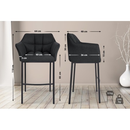 Tabouret de bar Vandam
