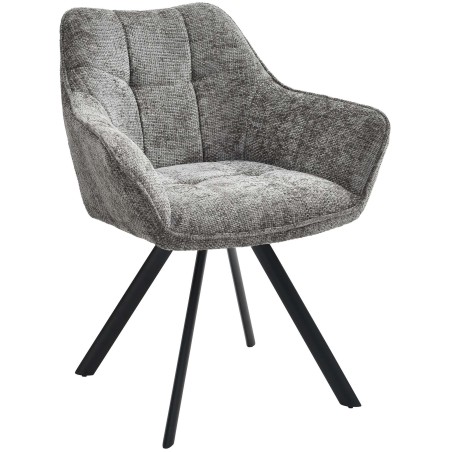Chaise Edgware — Tissu · Gris foncé