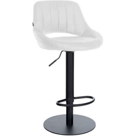 Tabouret de bar Mott — Similicuir · Blanc