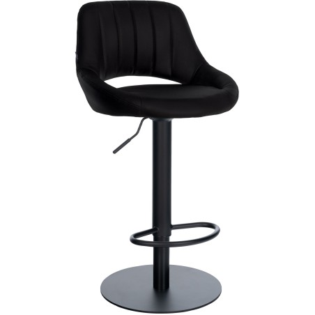 Tabouret de bar Mott — Similicuir · Noir
