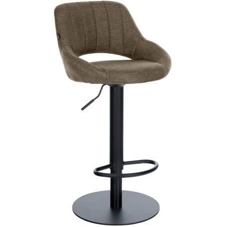 Tabouret de bar Mott — Tissu · Taupe