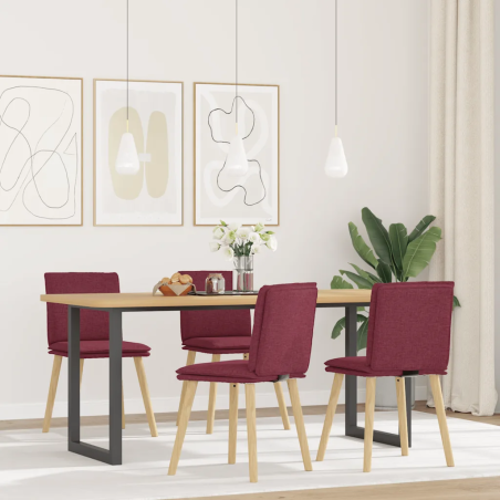 Chaises Carmine — Tissu · Bordeaux
