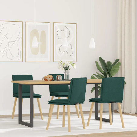 Chaises Carmine — Tissu · Vert foncé