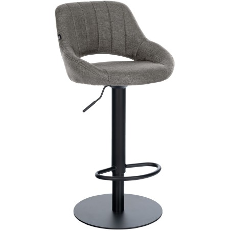 Tabouret de bar Mott — Tissu · Gris