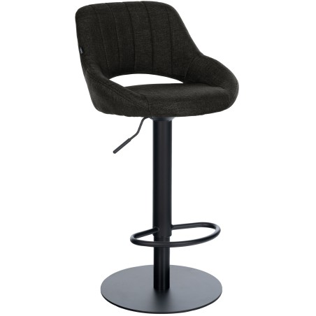 Tabouret de bar Mott — Tissu · Gris foncé