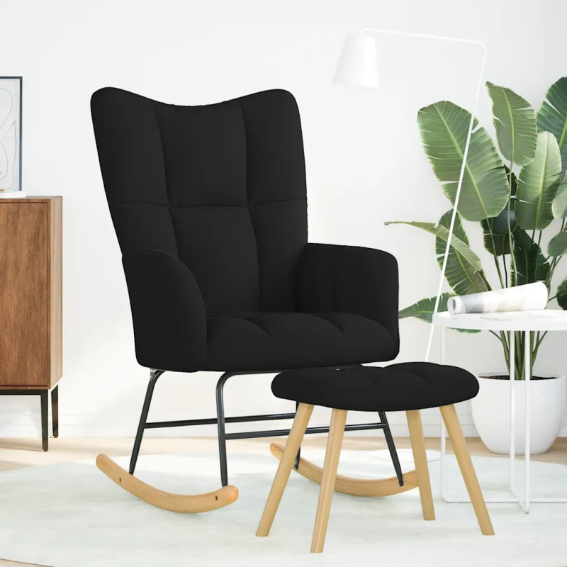 Fauteuil à bascule Verneuil tissu