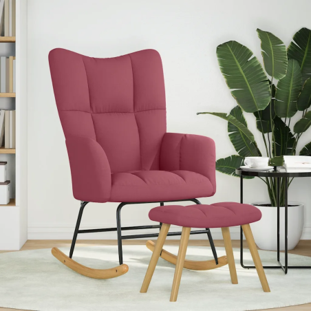 Fauteuil à bascule Verneuil tissu
