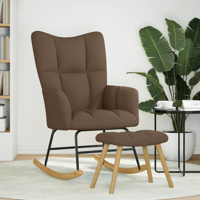 Fauteuil à bascule Verneuil tissu