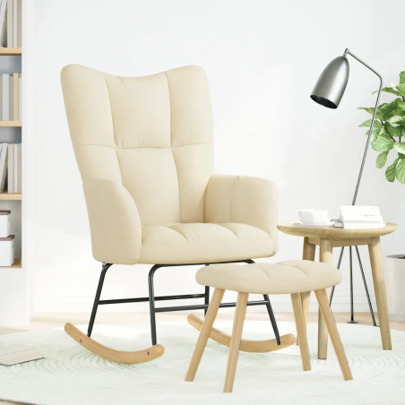 Fauteuil à bascule Verneuil tissu