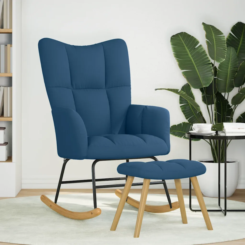 Fauteuil à bascule Verneuil tissu