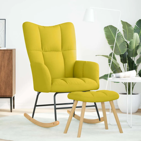 Fauteuil à bascule Verneuil tissu