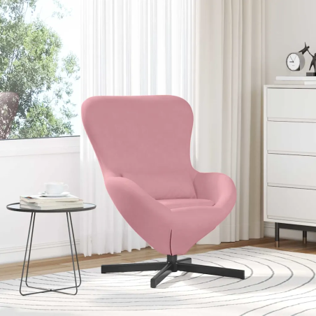 Fauteuil Buci — Velours · Rose