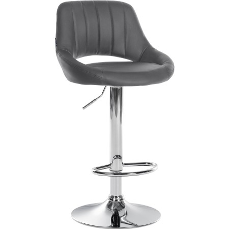 Tabouret de bar Mercer — Similicuir · Gris