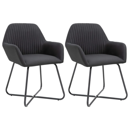 Chaises Barrow — Tissu · Noir
