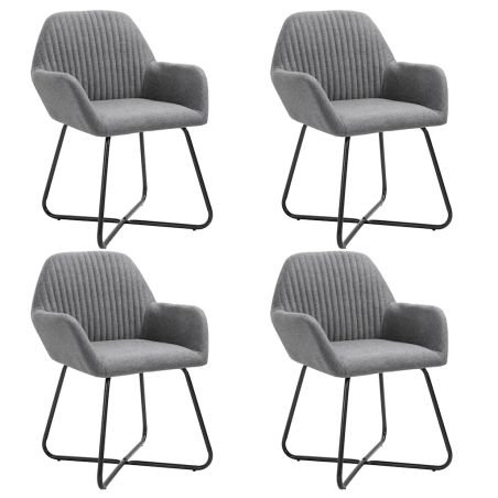 Chaises Barrow — Tissu · Gris foncé