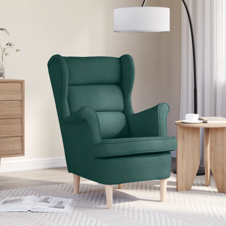 Fauteuil Varenne — Tissu · Vert foncé