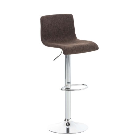 Tabouret de bar Bleecker — Tissu · Marron