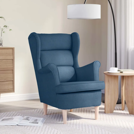 Fauteuil Varenne — Tissu · Bleu