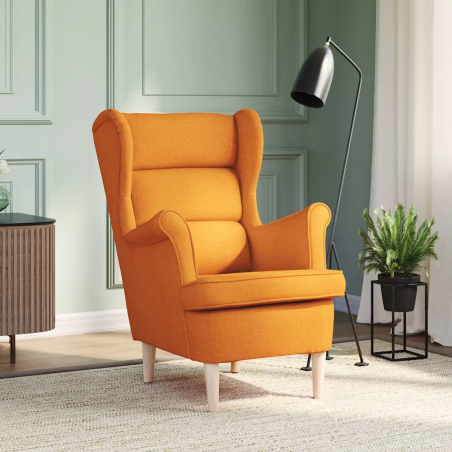 Fauteuil Varenne — Tissu · Jaune