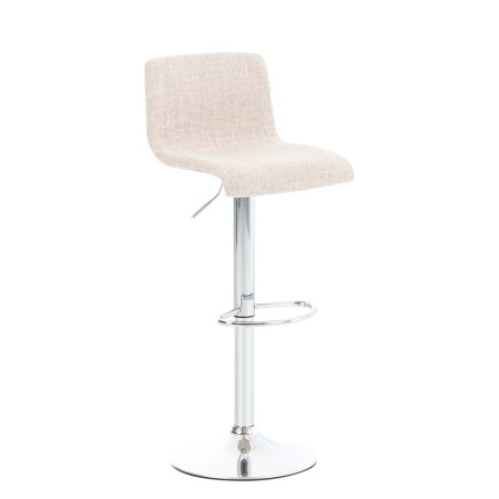 Tabouret de bar Bleecker — Tissu · Crème