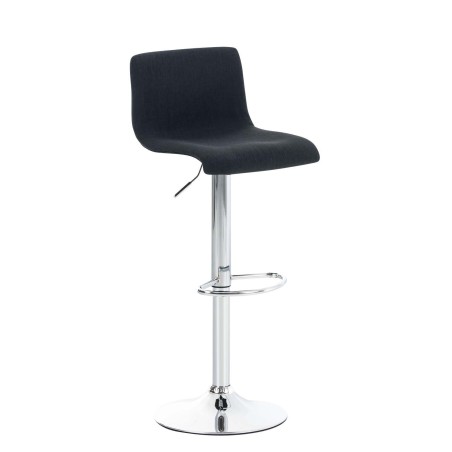 Tabouret de bar Bleecker — Tissu · Noir
