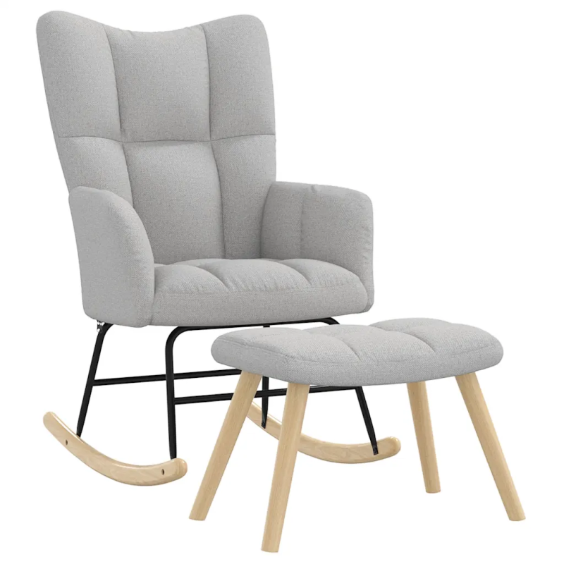 Fauteuil à bascule Verneuil tissu