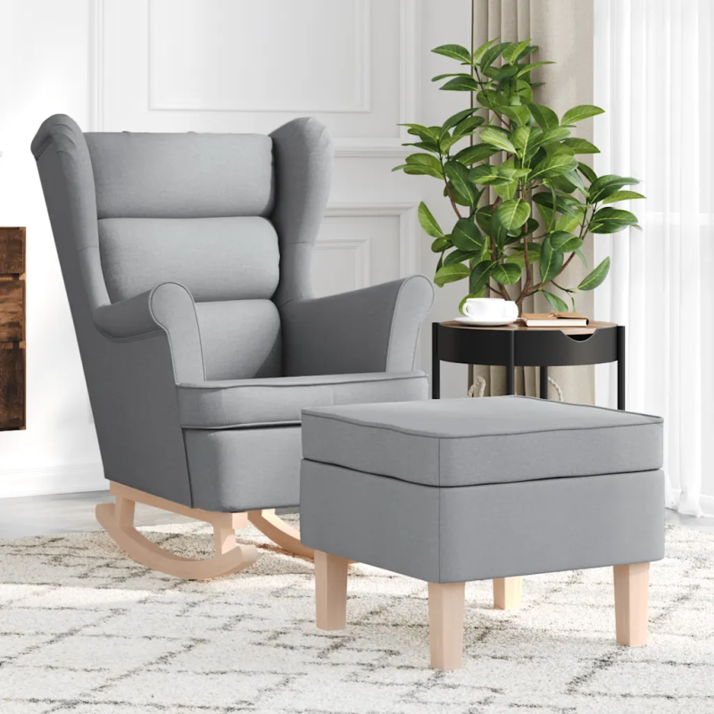 Fauteuil à bascule Tournon avec repose-pied