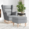 Fauteuil à bascule Tournon avec repose-pied