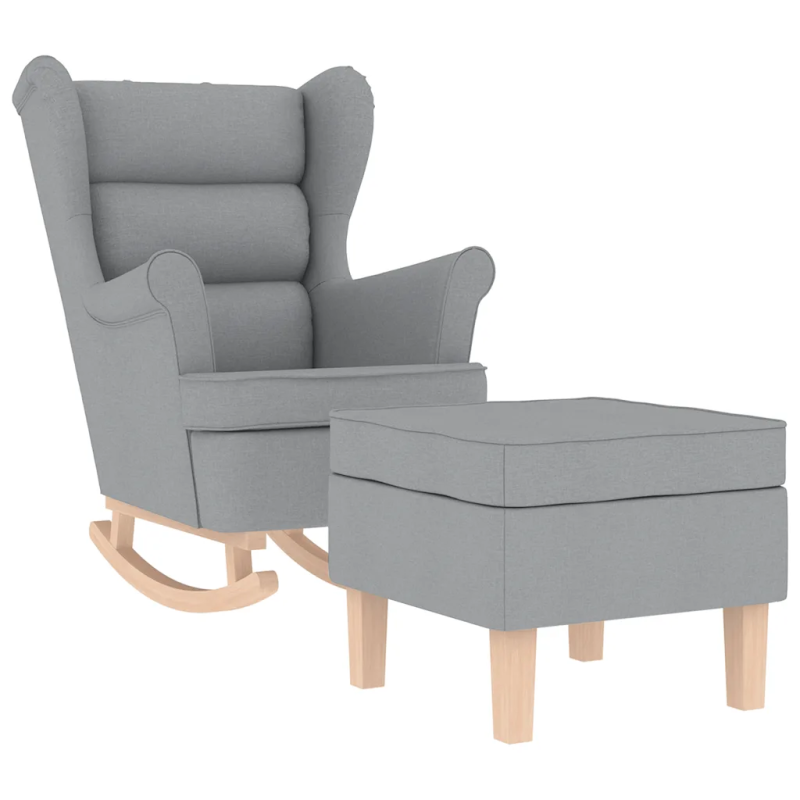 Fauteuil à bascule Tournon avec repose-pied