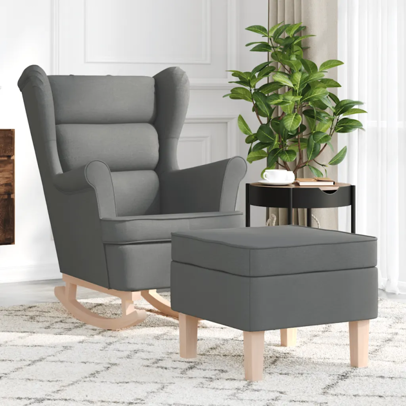 Fauteuil à bascule Tournon avec repose-pied