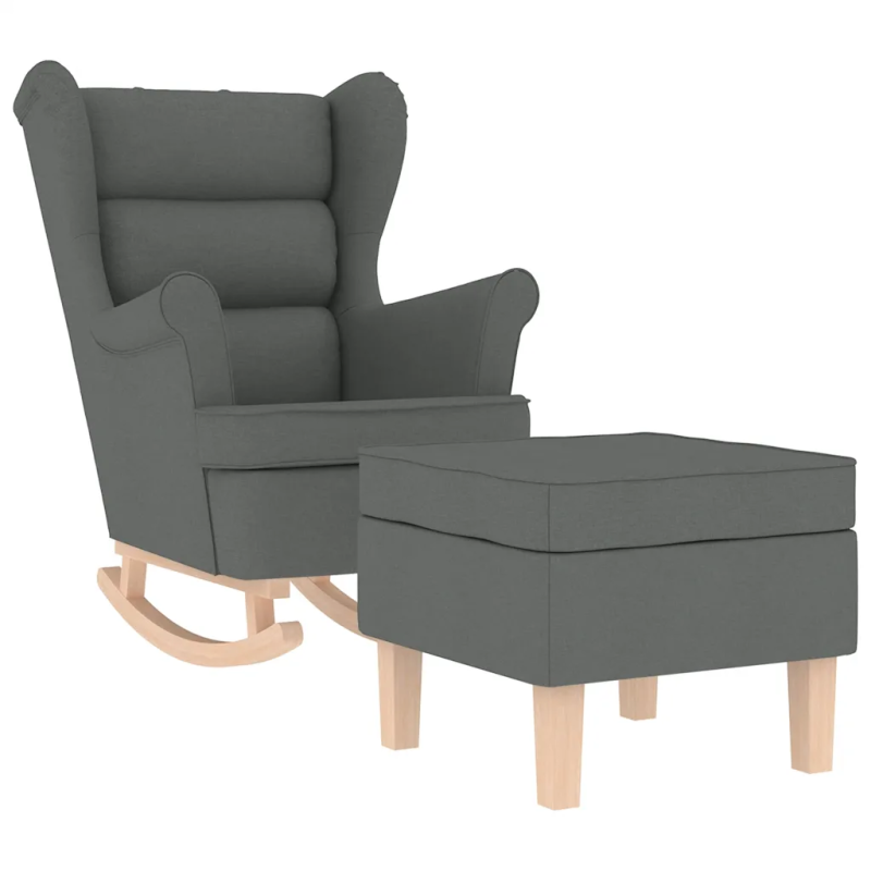Fauteuil à bascule Tournon avec repose-pied