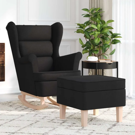 Fauteuil à bascule Tournon avec repose-pied