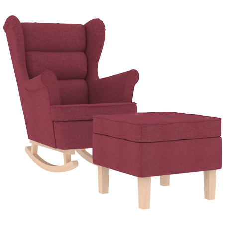 Fauteuil à bascule Tournon avec repose-pied