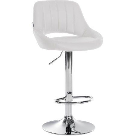 Tabouret de bar Mercer — Similicuir · Blanc