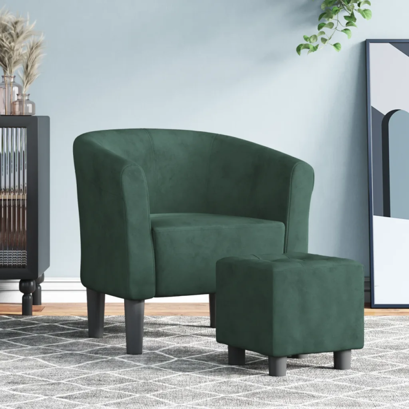 Fauteuil Dauphine avec repose-pied