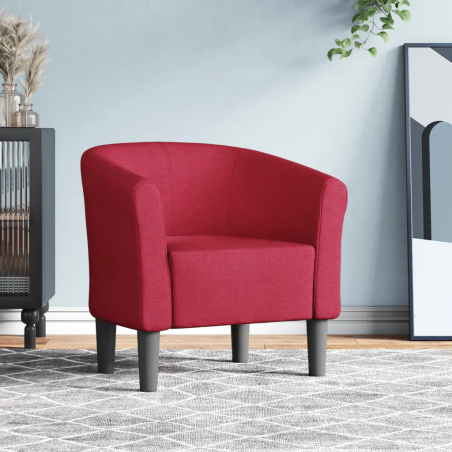 Fauteuil Dauphine — Tissu · Bordeaux