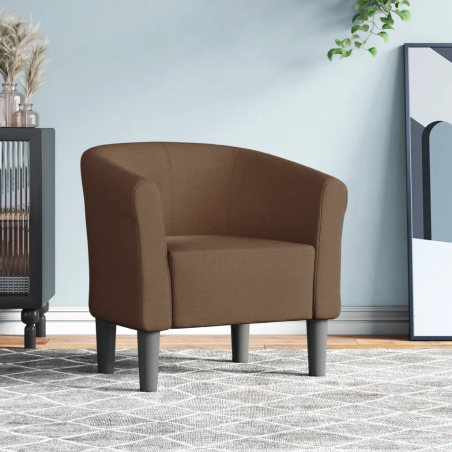Fauteuil Dauphine — Tissu · Marron