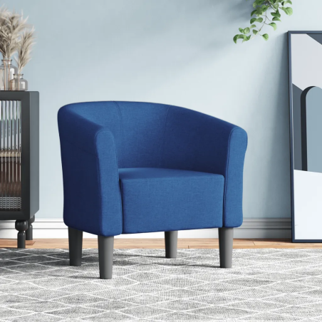 Fauteuil Dauphine — Tissu · Bleu
