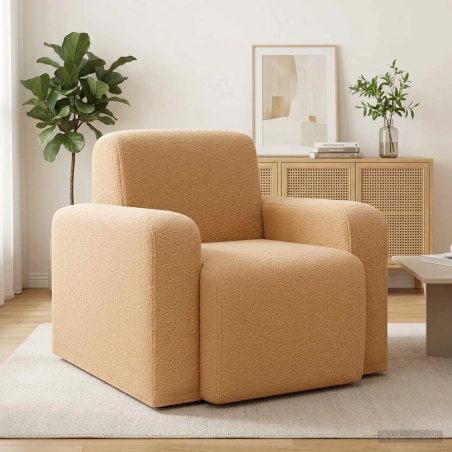 Fauteuil Vavin — Bouclé · Beige
