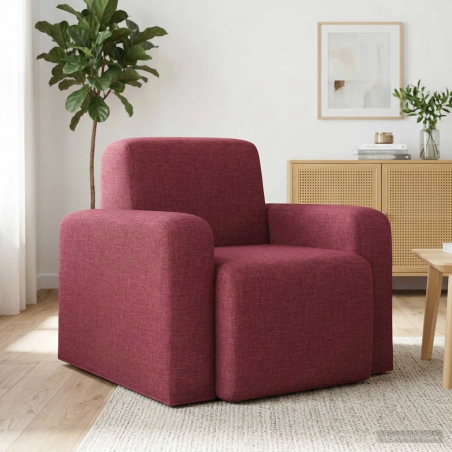 Fauteuil Vavin — Tissu · Bordeaux