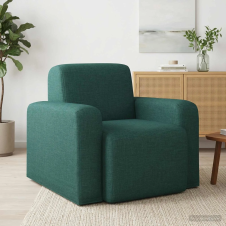 Fauteuil Vavin — Tissu · Vert foncé
