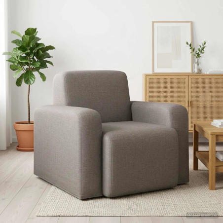 Fauteuil Vavin — Tissu · Taupe