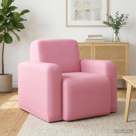 Fauteuil Vavin — Tissu · Rose