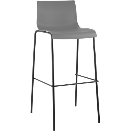 Tabouret de bar Bowery — Plastique · Gris