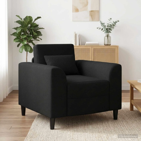 Fauteuil Fleurus — Tissu · Noir
