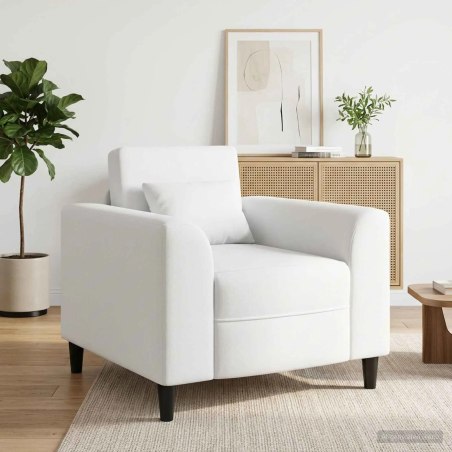 Fauteuil Fleurus — Tissu · Blanc