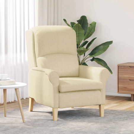 Fauteuil Jacob — Tissu · Crème