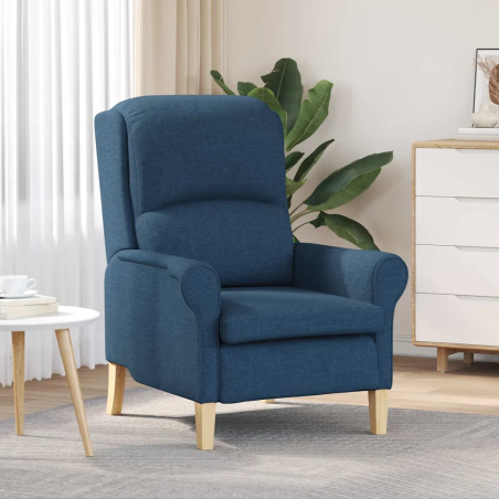 Fauteuil Jacob — Tissu · Bleu