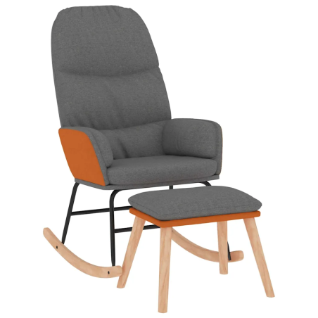 Fauteuil à bascule Richelieu avec repose-pied